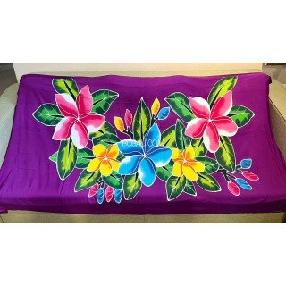 Rayon Sarong hand Painted Beautiful Design by Balinese Artisans